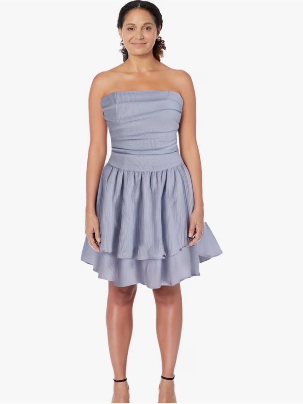 CIDER blue ruffle mini dress size M
